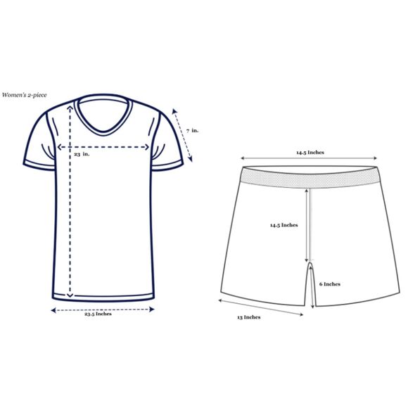 Orange 2-Piece Short Set - Elastic Waist (Large) - Picture 6 of 6